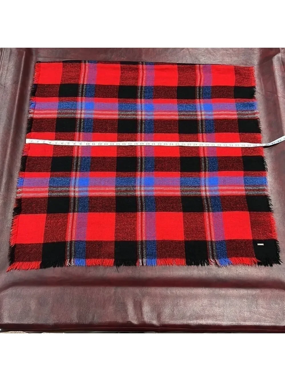 Roxy Juniors Heaven of Curiosity Woven Plaid Blanket Scarf